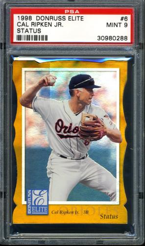 1998 Donruss Elite Status #006 Cal Ripken PSA 9 #30980288