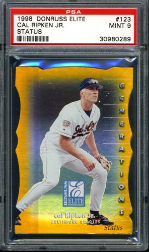 1998 Donruss Elite Status #123 Cal Ripken GEN PSA 9 #30980289