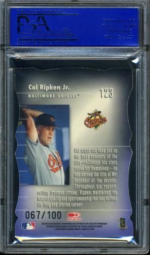 1998 Donruss Elite Status #123 Cal Ripken GEN PSA 9 #30980289 - Back