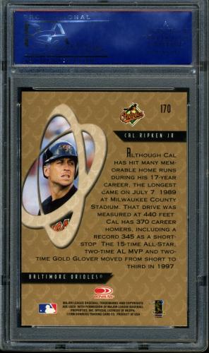 1998 Donruss Preferred #170 Cal Ripken PP GS PSA 10 #60106942 - Back