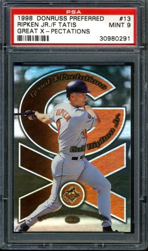 1998 Donruss Preferred Great X-Pectations #13 C.Ripken/F.Tatis PSA 9 #30980291