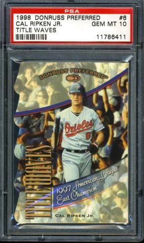 1998 Donruss Preferred Title Waves #6 Cal Ripken/1997 PSA 10 #11786411