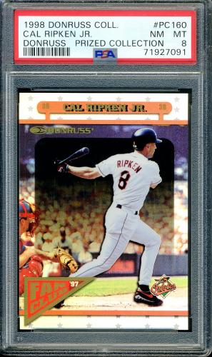 1998 Donruss Prized Collections Donruss #160 Cal Ripken FC PSA 8 #71927091