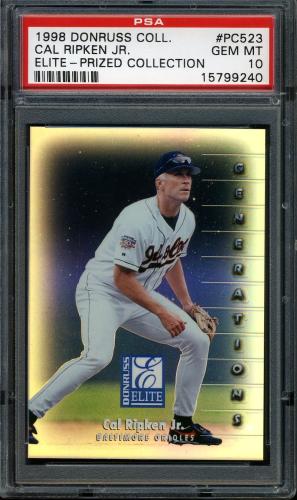 1998 Donruss Prized Collections Elite #523 Cal Ripken GEN PSA 10 #15799240