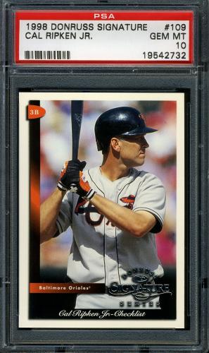 1998 Donruss Signature #109 Cal Ripken CL PSA 10 #19542732