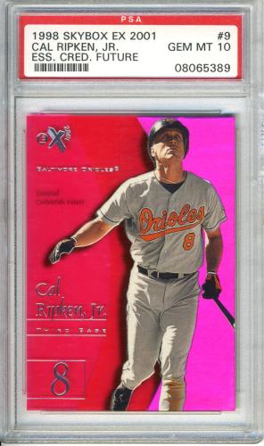 1998 E-X2001 Essential Credentials Future #9 Cal Ripken PSA 10 #08065389