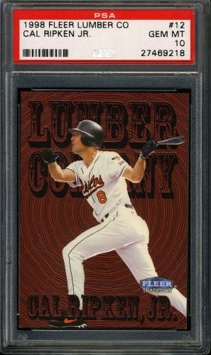 1998 Fleer Tradition Lumber Company #12 Cal Ripken PSA 10 #27469218