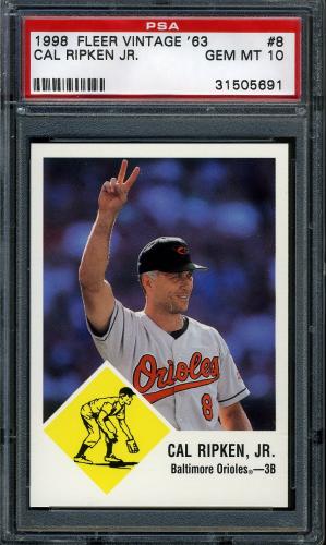 1998 Fleer Tradition Vintage '63 #8 Cal Ripken PSA 10 #31505691