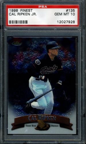 1998 Finest No Coating #135 Cal Ripken PSA 10 #12027928