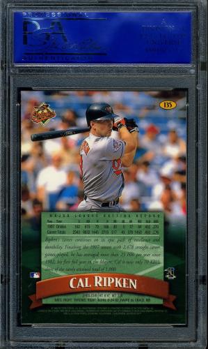 1998 Finest No Coating #135 Cal Ripken PSA 10 #12027928 - Back