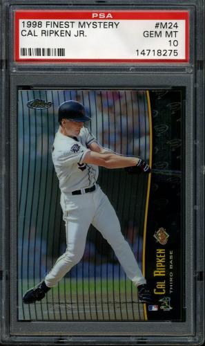 1998 Finest Mystery Finest 1 Refractors [Error] #M24 C.Ripken/C.Ripken [No refractive coating] PSA 10 #14718275