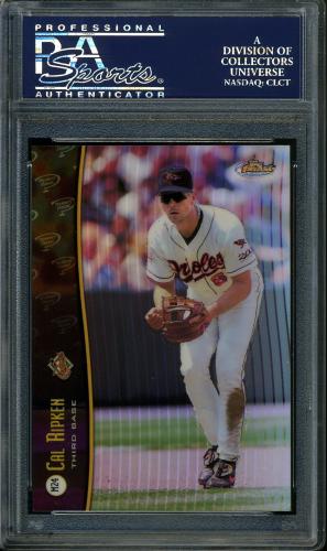 1998 Finest Mystery Finest 1 [Error] #M24 C.Ripken/C.Ripken [Has refractive coating] PSA 10 #14352194 - Back