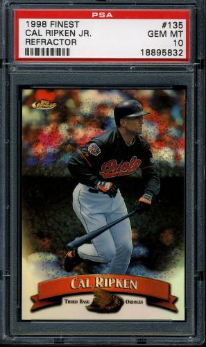 1998 Finest Refractors - No Coating #135 Cal Ripken PSA 10 #18895832