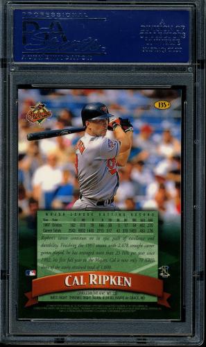 1998 Finest Refractors - No Coating #135 Cal Ripken PSA 10 #18895832 - Back