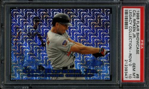 1998 Flair Showcase Legacy Collection Row 0 #8 Cal Ripken PSA 10 #21239347