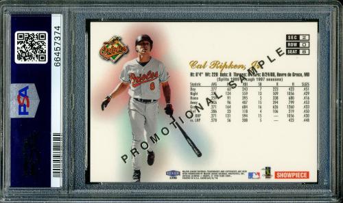1998 Flair Showcase Ripken Sample Strip Cal Ripken Promo Strip PSA 9 #66457374 - Back