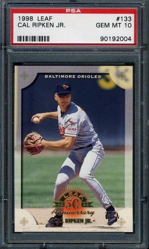 1998 Leaf #133 Cal Ripken PSA 10 #90192004