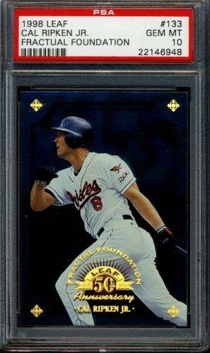 1998 Leaf Fractal Foundations #133 Cal Ripken PSA 10 #22146948