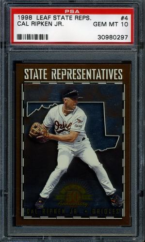 1998 Leaf State Representatives #04 Cal Ripken PSA 10 #30980297