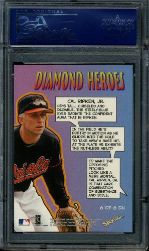1998 Metal Universe Diamond Heroes #6 Cal Ripken PSA 10 #19833322 - Back