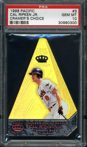 1998 Pacific Cramer's Choice #3 Cal Ripken PSA 10 #30980300