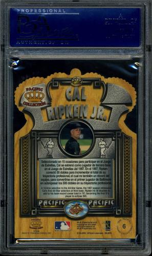 1998 Pacific Gold Crown Die Cuts #6 Cal Ripken PSA 10 #17947329 - Back