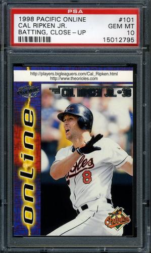 1998 Pacific Online #101A C.Ripken Hitting Close-Up PSA 10 #15012795