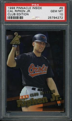 1998 Pinnacle Inside Club Edition #008 Cal Ripken PSA 10 #25794272