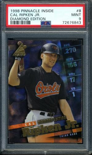 1998 Pinnacle Inside Diamond Edition #008 Cal Ripken PSA 9 #72676843