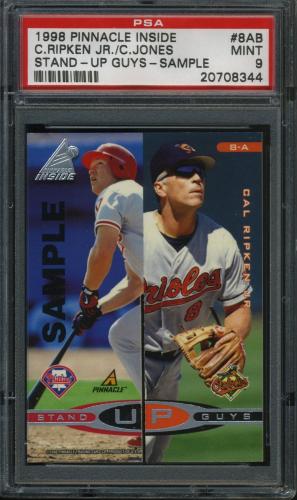 1998 Pinnacle Inside Stand-Up Guys Samples #08AB Rolen/Ripken/K.Cam/Chipper PSA 9 #20708344