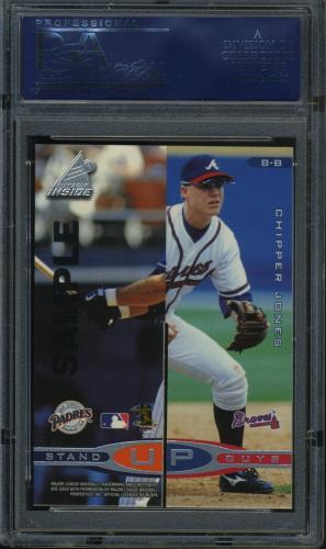 1998 Pinnacle Inside Stand-Up Guys Samples #08AB Rolen/Ripken/K.Cam/Chipper PSA 9 #20708344 - Back