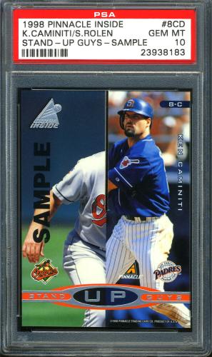 1998 Pinnacle Inside Stand-Up Guys Samples #08CD Ripken/K.Cam/Chipper/Rolen PSA 10 #23938183