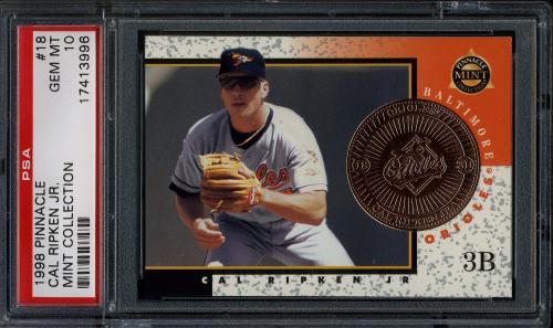 1998 Pinnacle Mint Bronze #18 Cal Ripken PSA 10 #17413996