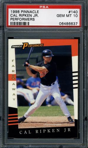 1998 Pinnacle Performers #140 Cal Ripken FA PSA 10 #06486637
