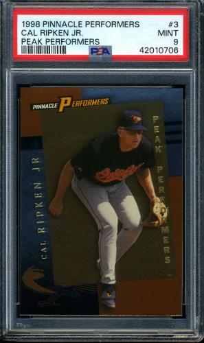 1998 Pinnacle Performers Peak Performers #003 Cal Ripken PSA 9 #42010706