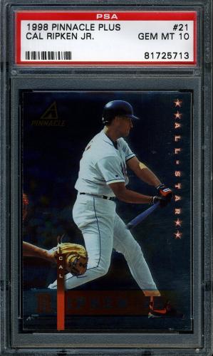 1998 Pinnacle Plus #021 Cal Ripken PSA 10 #81725713