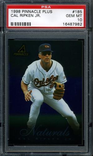 1998 Pinnacle Plus #185 Cal Ripken NAT PSA 10 #16487982