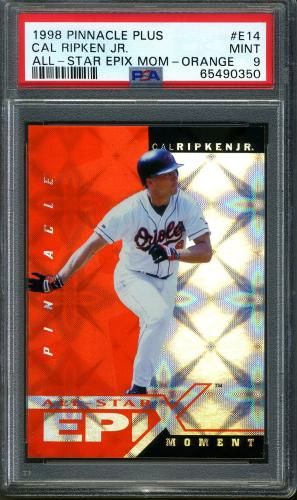 1998 Pinnacle Plus All-Star Epix #14 Cal Ripken MOM PSA 9 #65490350
