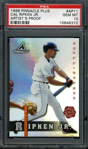 1998 Pinnacle Plus Artist's Proofs #AP11 Cal Ripken PSA 10 #15848372