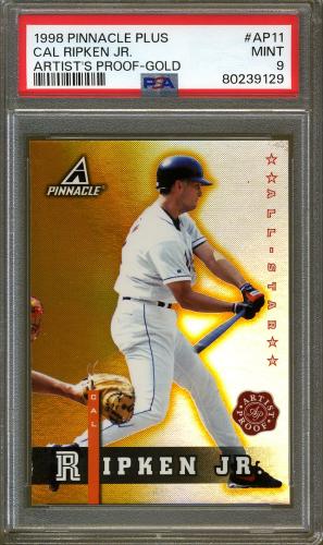 1998 Pinnacle Plus Gold Artist's Proofs #AP11 Cal Ripken PSA 9 #80239129