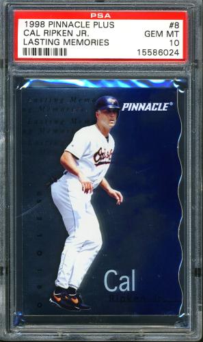 1998 Pinnacle Plus Lasting Memories #8 Cal Ripken [Indentation on card front] PSA 10 #15586024