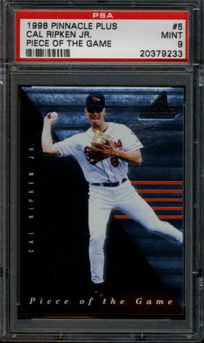 1998 Pinnacle Plus Piece of the Game #5 Cal Ripken PSA 9 #20379233
