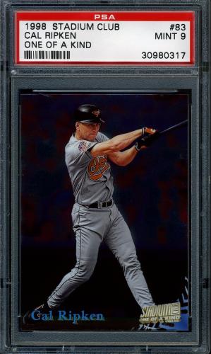 1998 Stadium Club One Of A Kind #83 Cal Ripken PSA 9 #30980317