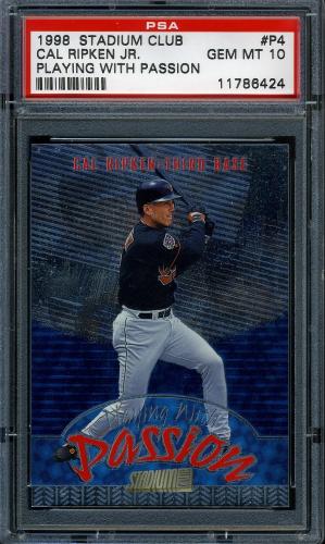 1998 Stadium Club Playing With Passion #P4 Cal Ripken PSA 10 #11786424