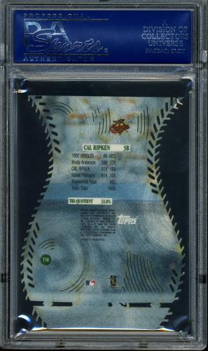 1998 Stadium Club Triumvirate Luminous #T05B Cal Ripken PSA 10 #15980158 - Back