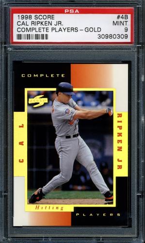 1998 Score Complete Players Gold #4B Cal Ripken Jr. PSA 9 #30980309