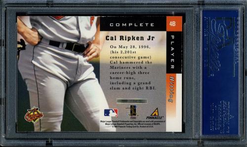 1998 Score Complete Players Gold #4B Cal Ripken Jr. PSA 9 #30980309 - Back