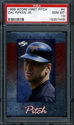 1998 Score First Pitch #4 Cal Ripken PSA 10 #16357446