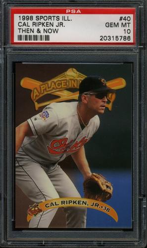 1998 Sports Illustrated Then and Now #040 Cal Ripken HIST PSA 10 #20315786