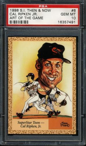 1998 Sports Illustrated Then and Now Art of the Game #6 Cal Ripken PSA 10 #16357491
